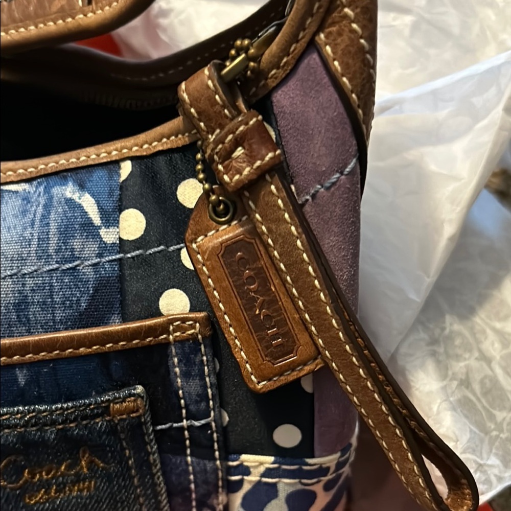 Coach Patchwork Shoulder Bag - Multicolor 10808 - Picture 4 of 7